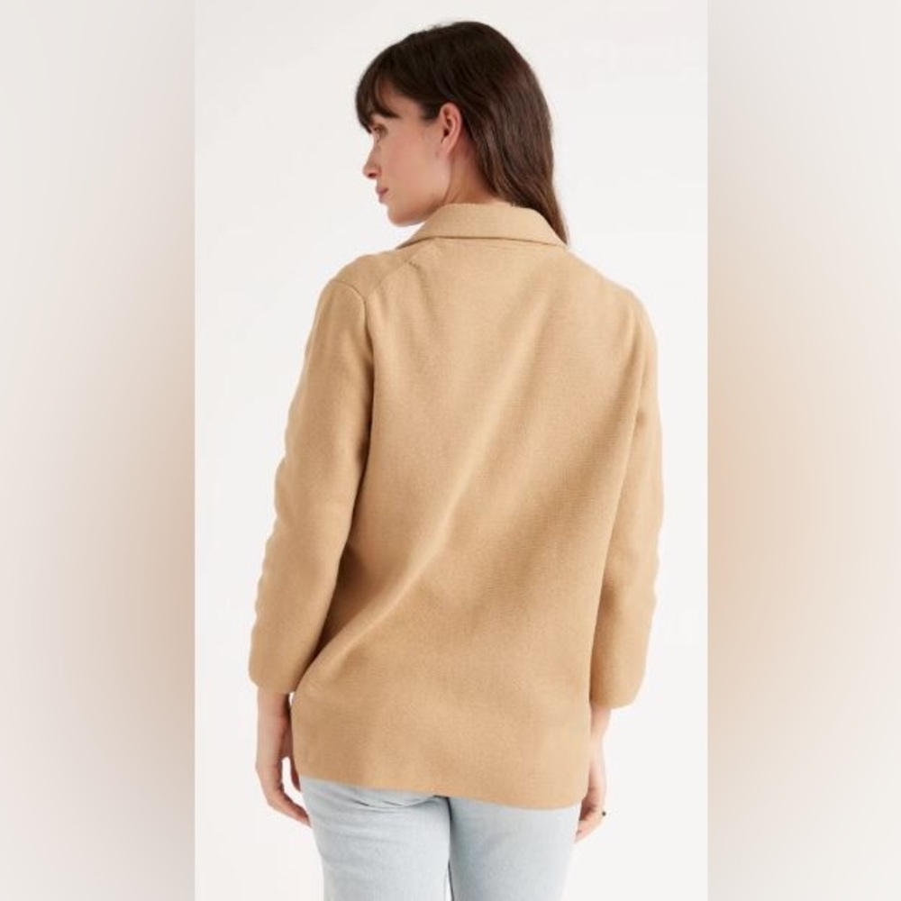 Camel Open-Front Women's Coatigan - Camel - Picture 3 of 9
